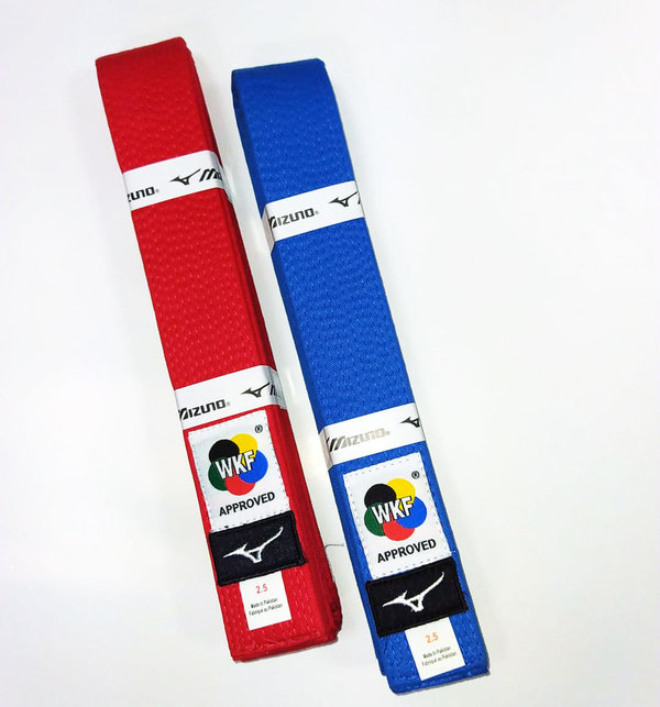 Cinturão de Karatê Aprovado Vermelho/Azul MIZUNO